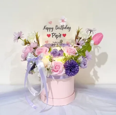 Bloom Box Akrilik Ucapan Ulang Tahun Cilegon